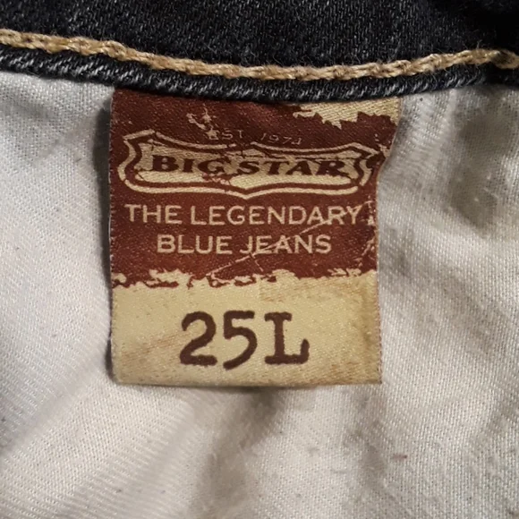 💥Big Star Vintage Sweet Skinny Jeans. Women's Size: Waist 25Lx34 Inseam. - Picture 7 of 12